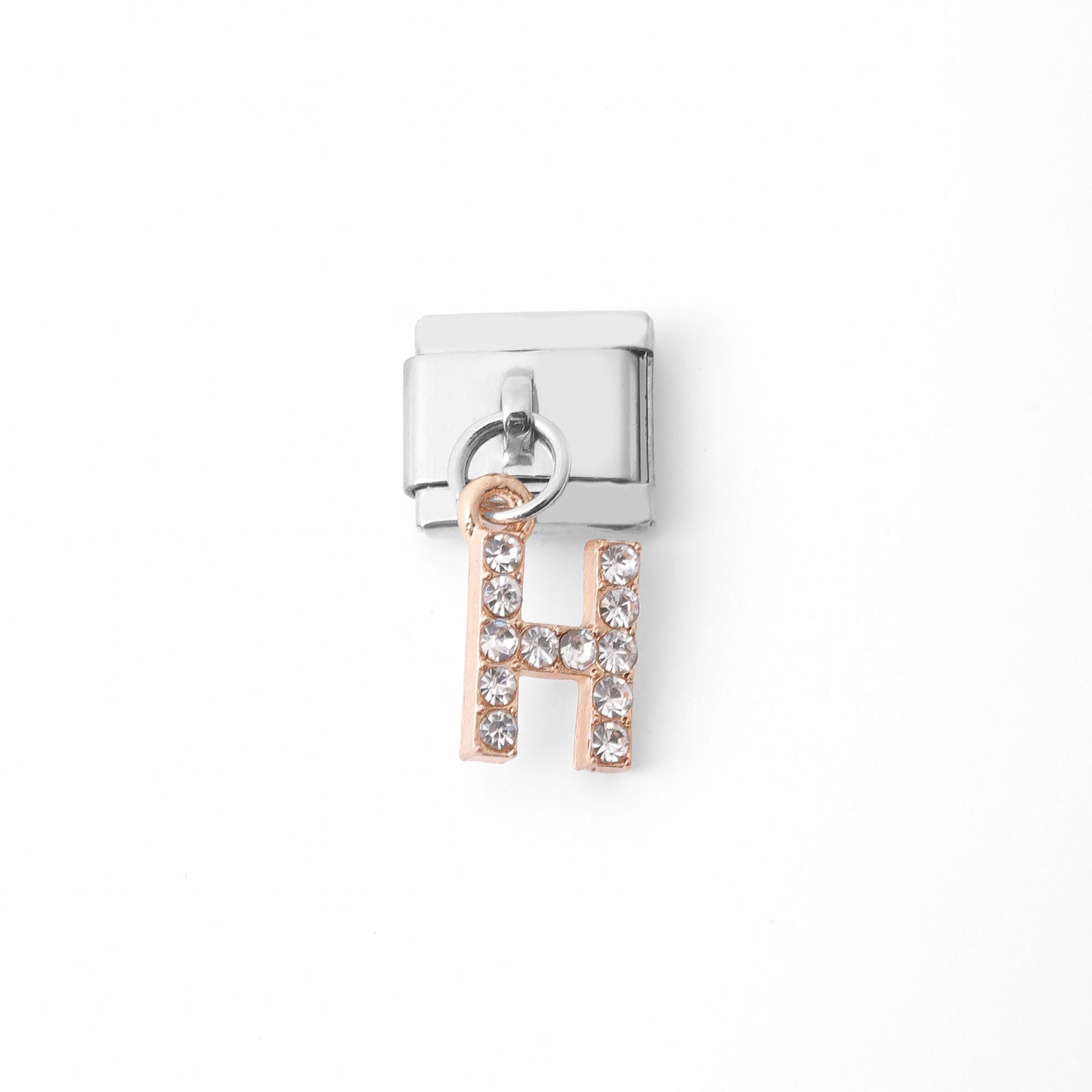 Wholesale Italian Charm Bracelet Stainless Steel Pendant Letter Module Charms